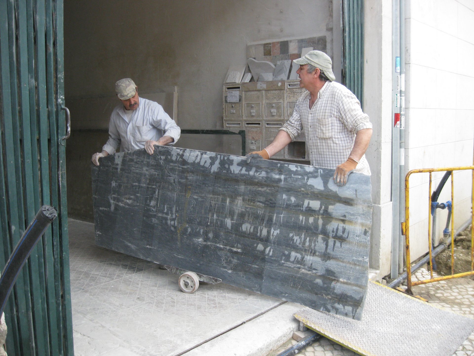 Descarga de pedras, Marmores de Alvalade